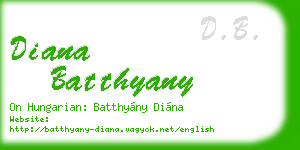 diana batthyany business card